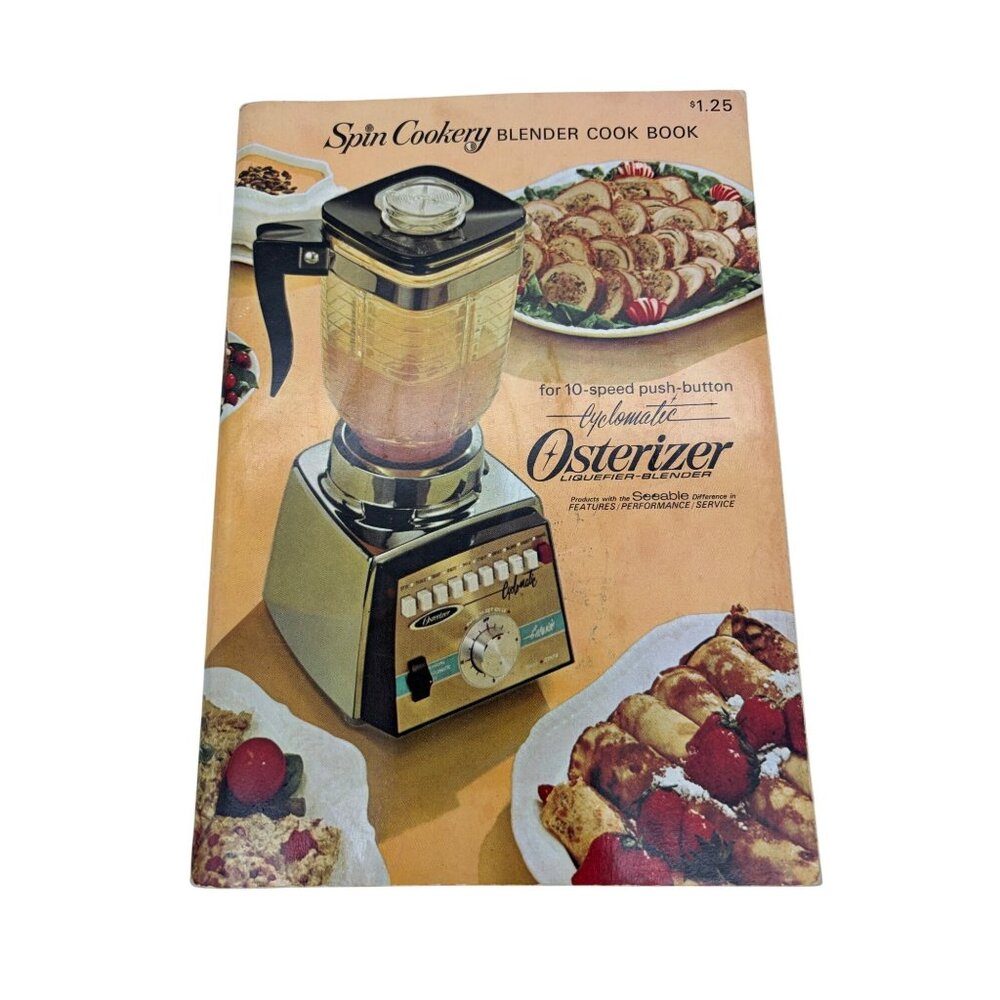 1968 Osterizer Spin Cookery Blender Cookbook Cyclomatic Oster Recipe Book